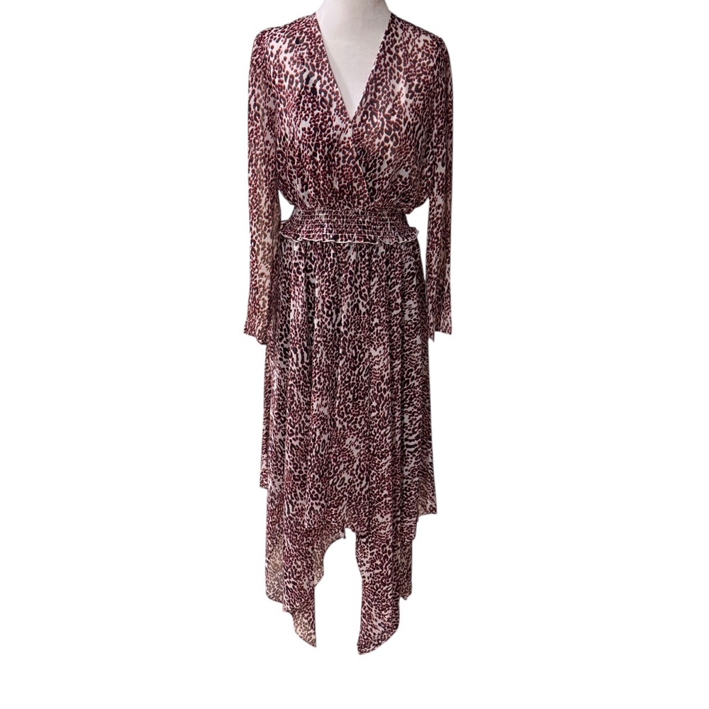 Tommy Hilfiger, Cheetah Print dress.  Boho,  romantic, holiday glam, wedding.